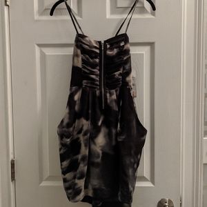 NWT Zara Zipper Dress with open lace up back M